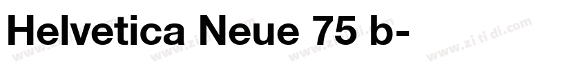 Helvetica Neue 75 b字体转换